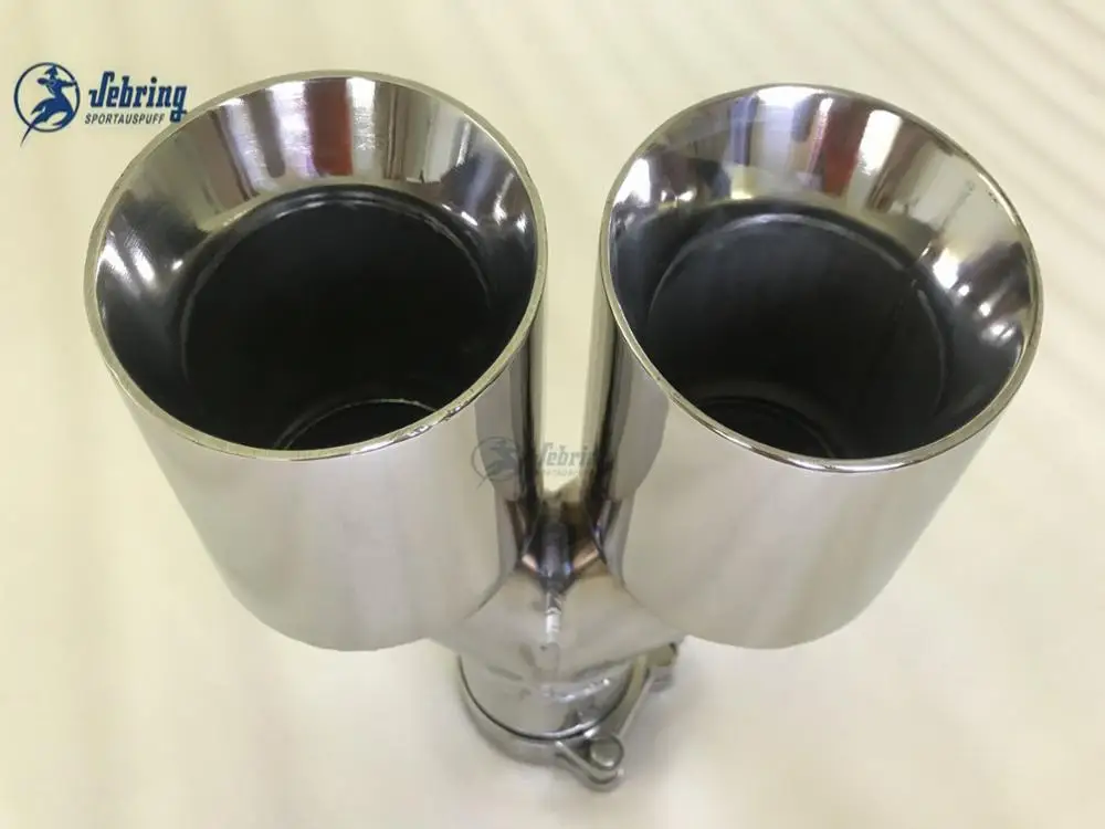 Stainless steel skew double steel Universal DUAL Automobile exhaust pipe Muffler Car accessories modification exhaust muffler tip,exhaust trim pipe,exhaust pipe muffler