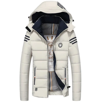 

Duck Down Winter Jacket Snow-outwear For Male With Hooded Warm Coat Down Jacket Solid FUll Sleeve Outwear Plus Size 3XL 4XL 5XL