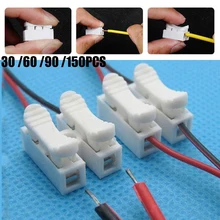 

30 /60 /90 /150PCS Quick Splice Lock Wire Connectors 2Pins Electrical Cable Terminals For Easy Safe Splicing Wires