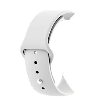 White 22 мм 20 мм спортивный силиконовый резиновый ремешок для samsung Galaxy Watch Active 46 мм 42 мм наручные часы Correa Amazfit Bip часы браслет - Цвет ремешка: White