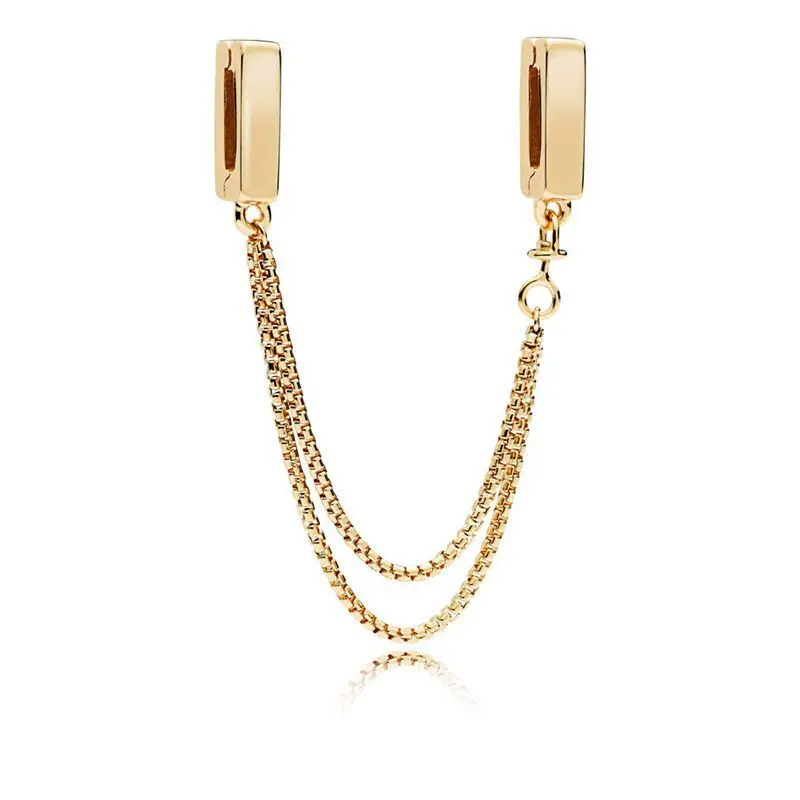 Charm Jewelry Gold Color Round Bow Crown Present Pave Clip Beads Charms for Silver 925 Women Bracelet