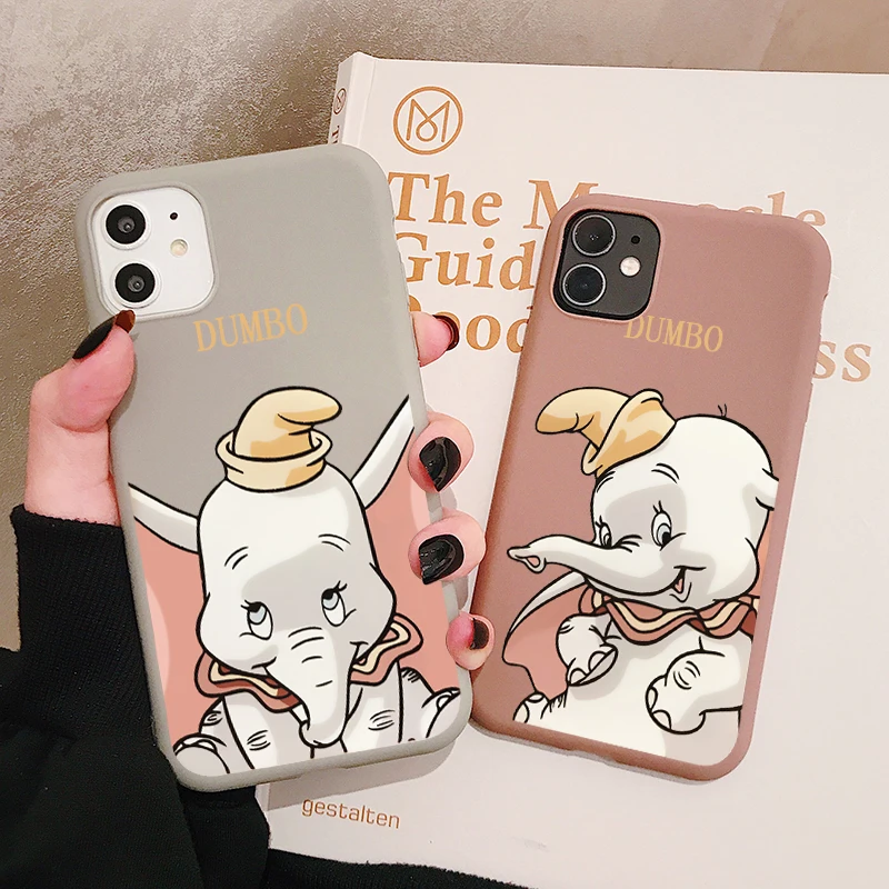 Чехол для Телефона С Рисунком Слона из мультфильма XiaoMi RedMi Note 8 7 6 5 K20 K30 Pro матовые