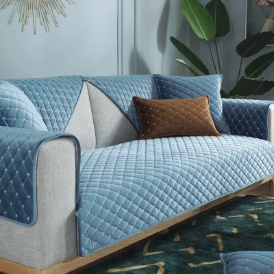 

Winter sofa cushion, plush padded non-slip cushion, fabric sofa cover towel.