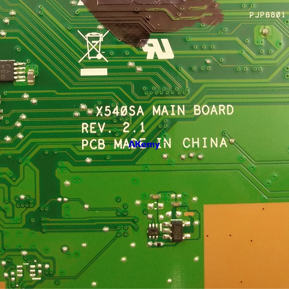  X540SA REV2.1 fit For ASUS X540S X540SA Laptop motherboard W/ 4GB-RAM test motherboard work 100% N3