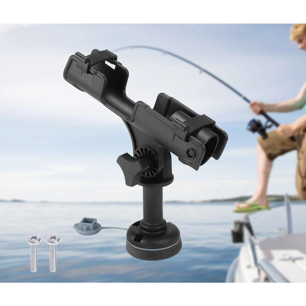 360 Degree Strong ABS Fishing Rod Holder for Boat Kayak Yacht Rail Outdoor Sport 