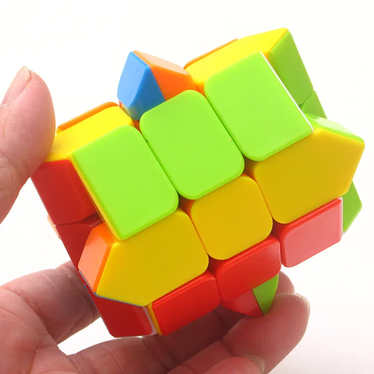 Куб-мельница Stickerless 3x3x3 Волшебные кубики Скорость головоломка Cubo Magico антистресс игрушки для детей подарок на день рождени