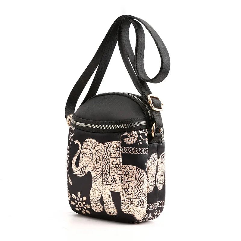 

135 # Mini Portable Small Bag 2019 New Style Korean-style Versatile Mobile Phone Bag Waterproof Nylon Cloth Baby Elephant Handba