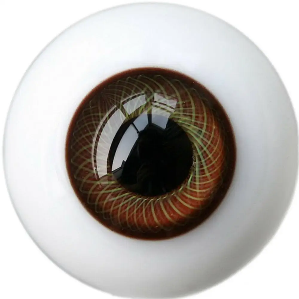 Good Light Brown Iris with Stripes 18mm Glass Eyes for Reborn//newborn BJD Doll