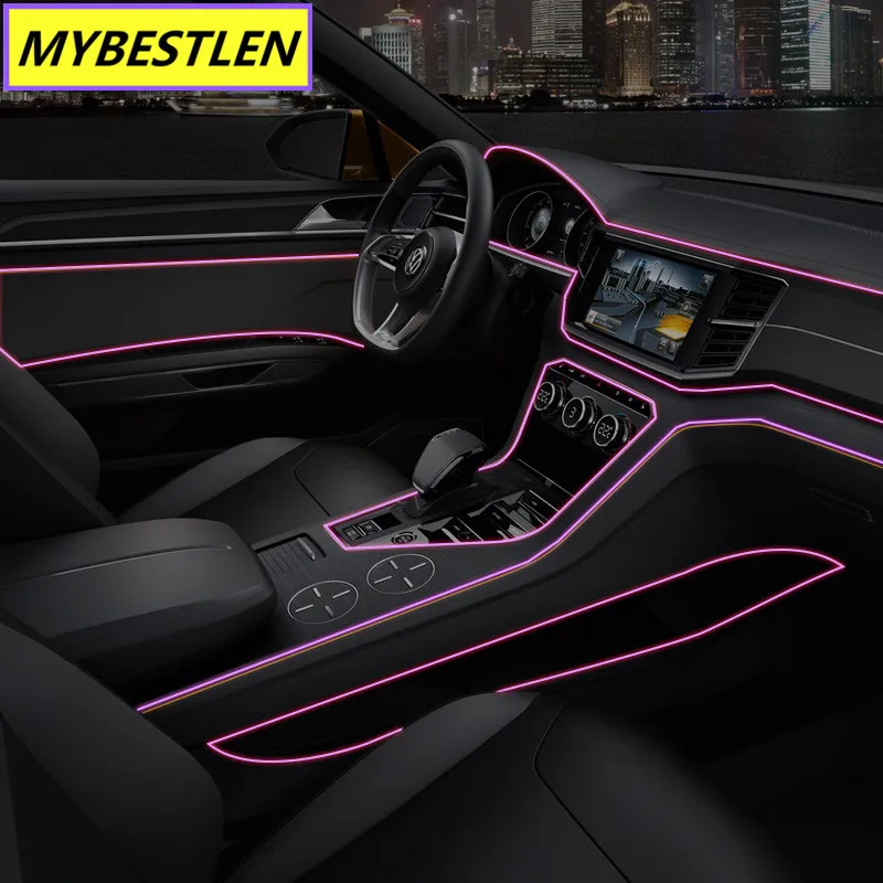 Universal 3M Flexible Neon Light LED Wire Rope Car Styling fit for toyota corolla chr avensis t25 camry prado land cruiser | Автомобили и