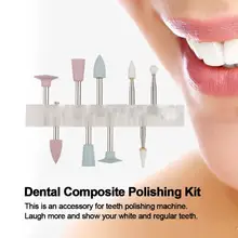 Профессиональная низкоскоростная силиконовая Шлифовальная головка для стоматологический фарфор набор для полировки зубов инструменты для ухода за зубами полировщик