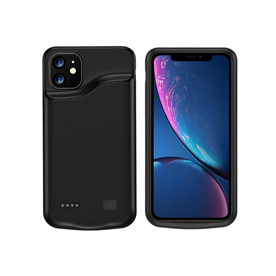 Чехол для аккумулятора для iPhone 11 Pro Max, внешний аккумулятор, зарядное устройство, чехол для iPhone 11 6000 мАч, тонкий чехол для зарядного устройства