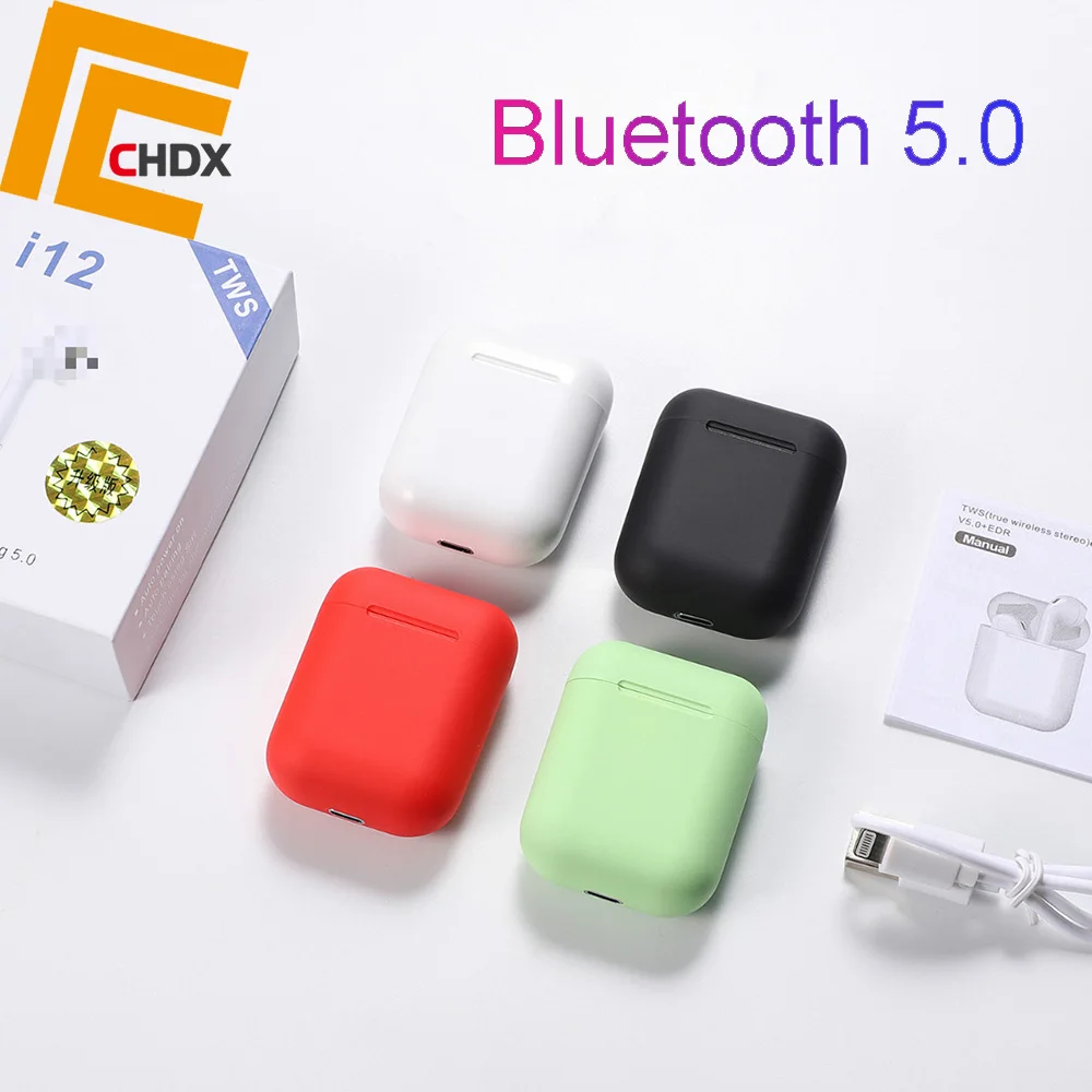 

CHDX TWS i12 True Wireless Earphones Bluetooth Earbuds Noise Reduction Headphone Headset for Andorid IOS Phone Good Quality