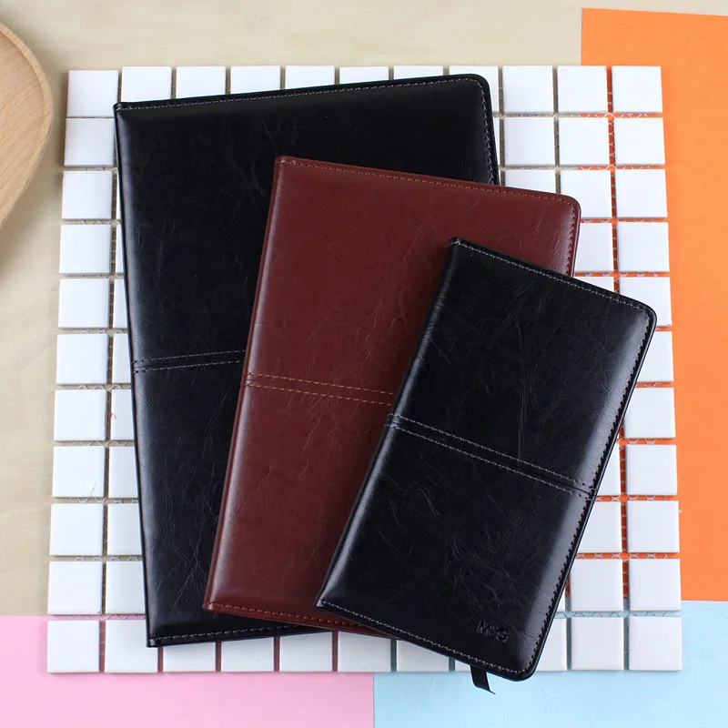 Блокнот с кожаным покрытием, M&G, большой размер, B5/A5/48 K, бизнес, офис, книга, 96 страниц, APY4G361