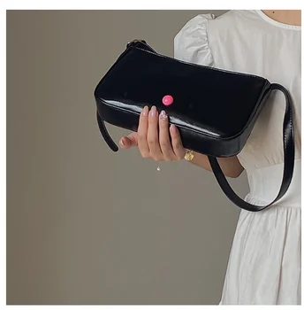 

Women bag pu leather candy color small handbag OL baguette women bag fashion casual shoulder messenger bag summer hkioi8u8
