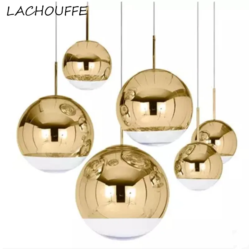 

Nordic Ball Pendant Lamp Led Mirror Lights Ball Hanglamp for Kitchen Living Room Restaurant Loft Decor Light Fixture Luminaire