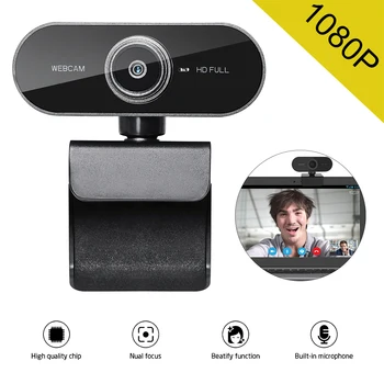 

1080P HD Webcam with Mic Rotatable PC Desktop Web Camera WebCamera For Computer PC Desktop Laptop Video Recording Work