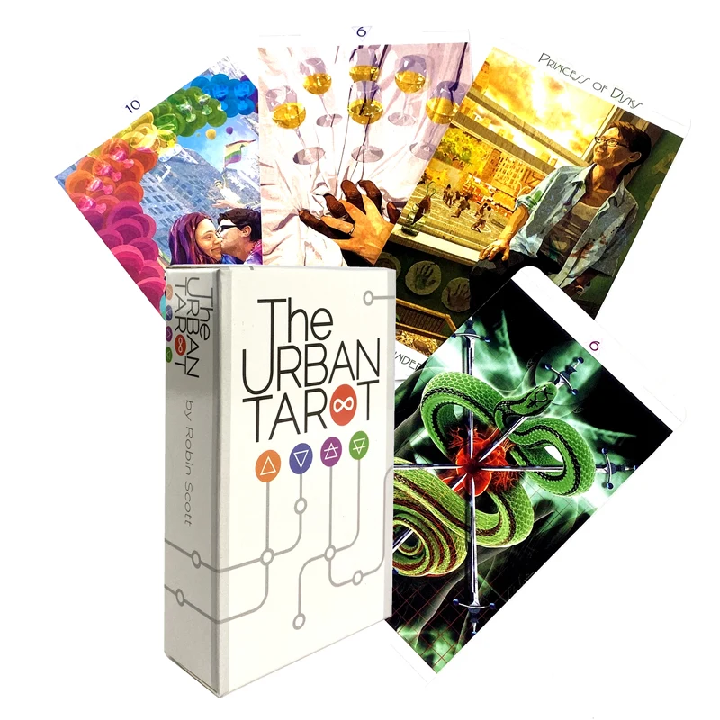 The Urban Tarot Cards Deck Game 78 Cards with Guidebook Divination English Inspired Good Fairy Angel