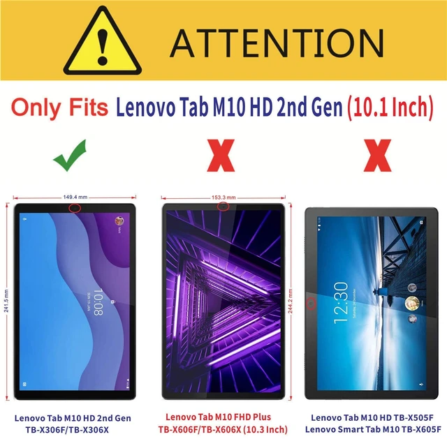 Lenovo Tab M10 HD (2e génération) - Écran 10,1 pouces