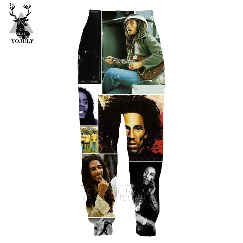 9 Bob Marley/белые брюки, мужские брюки с 3d принтом, модный спортивный костюм для бега, спортивные штаны, удобные, унисекс, в стиле рок, хип-хоп, уличная одежда для мужчин, P09 - Цвет: 9