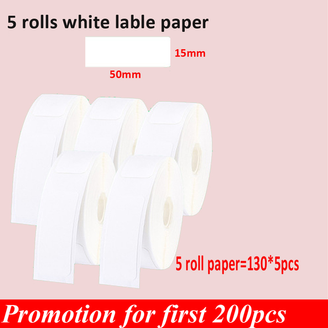 Adhesive Thermal Label for D11 Printer Printing Label Waterproof Anti-Oil Label Scratch-Resistant Label Sticker Paper