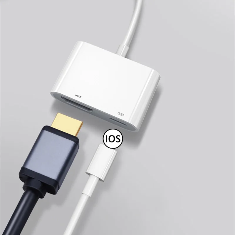 Vexom LT To HDMI-호환 어댑터 TV 1080P HD 디지털 AV 어댑터 변환기, 아이폰 iPad HDMI 호환 TV 화면 케이블