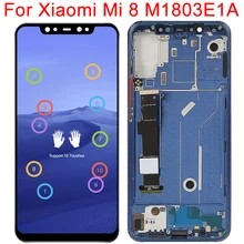 

2022 10 Touch Original For Xiaomi Mi8 Display With Frame Mi 8 M1803E1A Gobal Version LCD Touch Screen Digitizer Panel