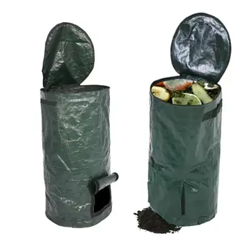 

Organics Waste Kitchen Garden Yard Compost Bag Fruit Ferment Planter Kitchen Waste Bag Disposal Collector Organics Trash Can