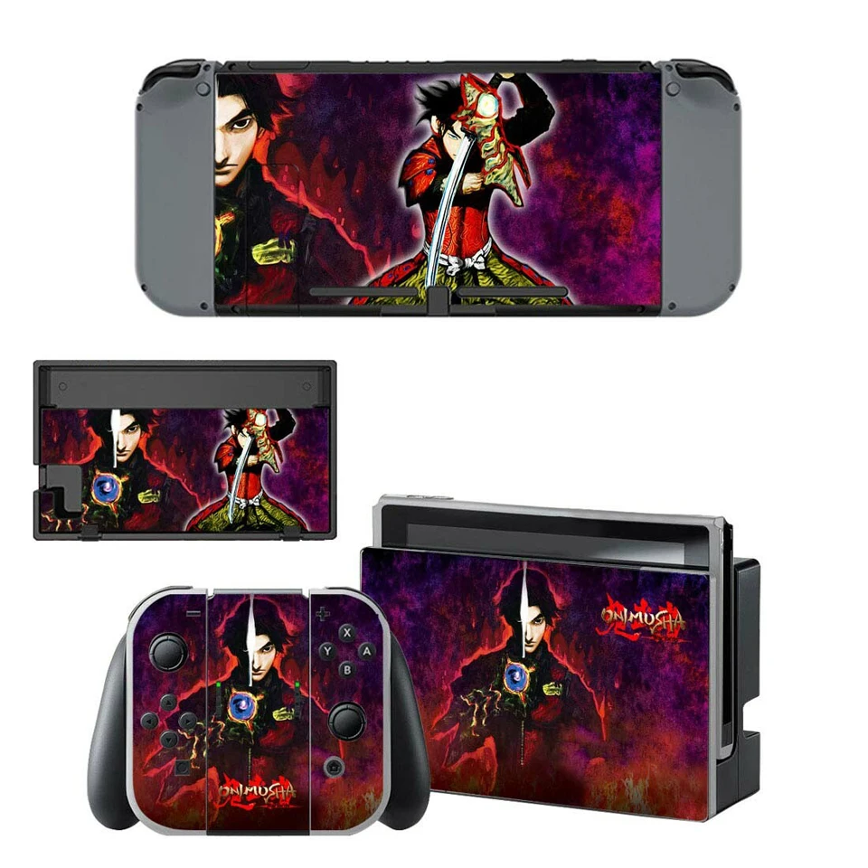 Наклейка Onimusha nid Switch Skin, наклейка для переключателя для консоли Joy-con док-контроллер Sitckers