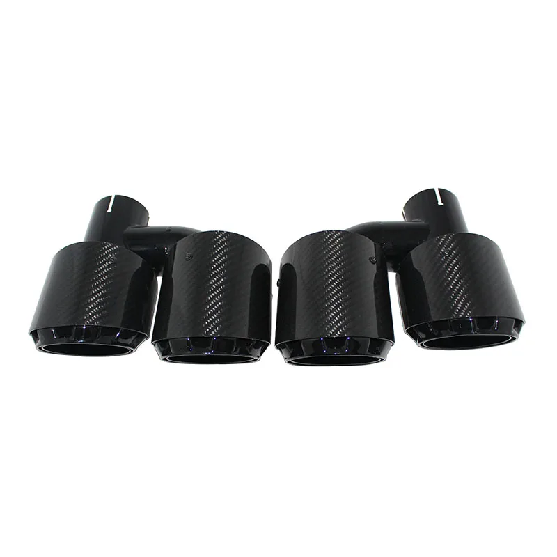 Accessories Exhaust pipe modified carbon fiber material 4 exhaust H-shaped tail throat suitable for many models of tail SZ004