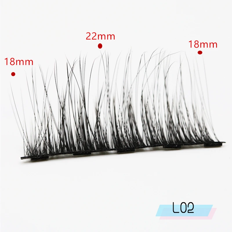 Накладные ресницы на магнитах комплект подводки для глаз магнитные накладные ресницы натуральные накладные ресницы водонепроницаемые черные быстросохнущие подводка для глаз стойкая набор