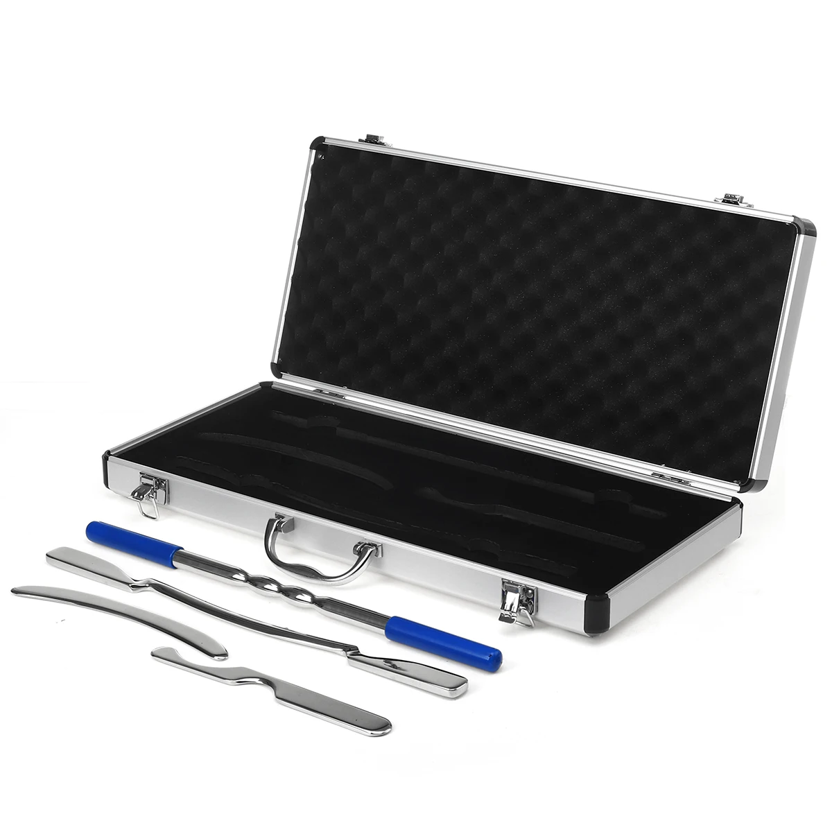 

4pcs/box Stainless Steel Scraping Board Set Low Magnetic Physiotherapy Body Scrapper Massage Plate Massage Relaxation Guasha Kit