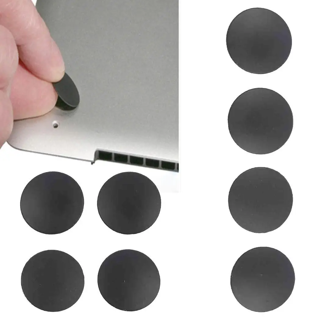 

4PCS Bottom Case Rubber Feet Foot Black Pad For Macbook Pro Laptop