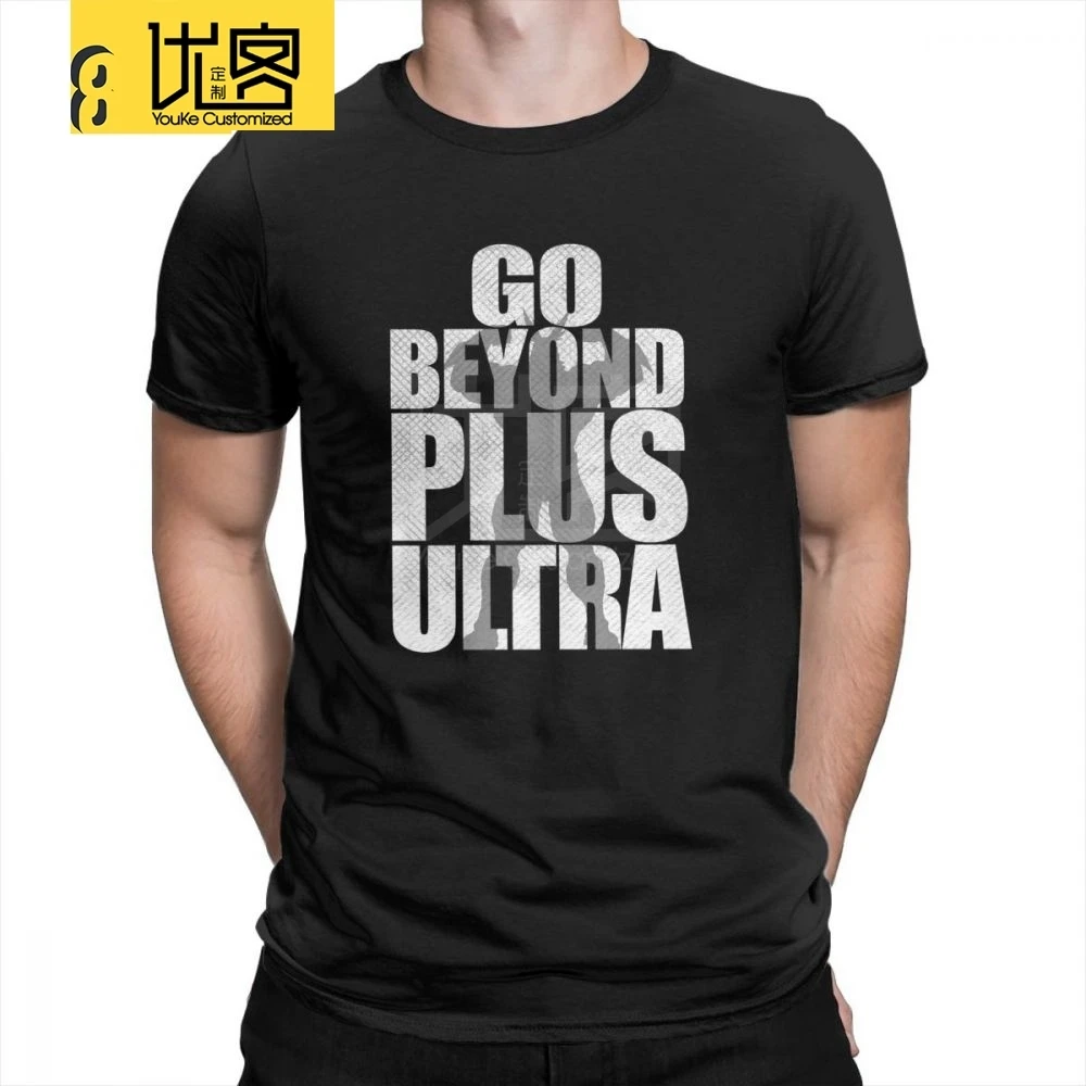 My Hero Academy Go Beyond Plus ультра печать одежда футболки мужские очищенные хлопковые плюс