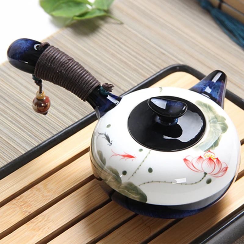 2020 креативный 200 мл Керамический Китайский кунг фу заварочный чайник фарфоровый чайный сервиз винтажный чайник с ручной росписью кунг фу|Заварники|   | АлиЭкспресс