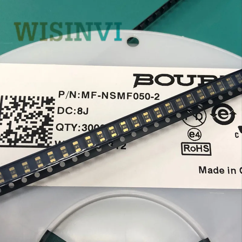 MF-NSMF050-2 1206 0.5A 13.2V fuse Marking 4 SMD SMT PPTC PTC Resettable Fuses MF-NSMF Series MF-NSMF050 3.2MM*1.6MM 3.2*1.6