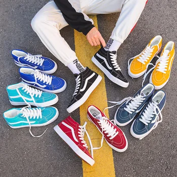 

2020 summer sports shoes couple ladies board shoes fashion casual men's shoes women's shoes canvas flat shoes large 43