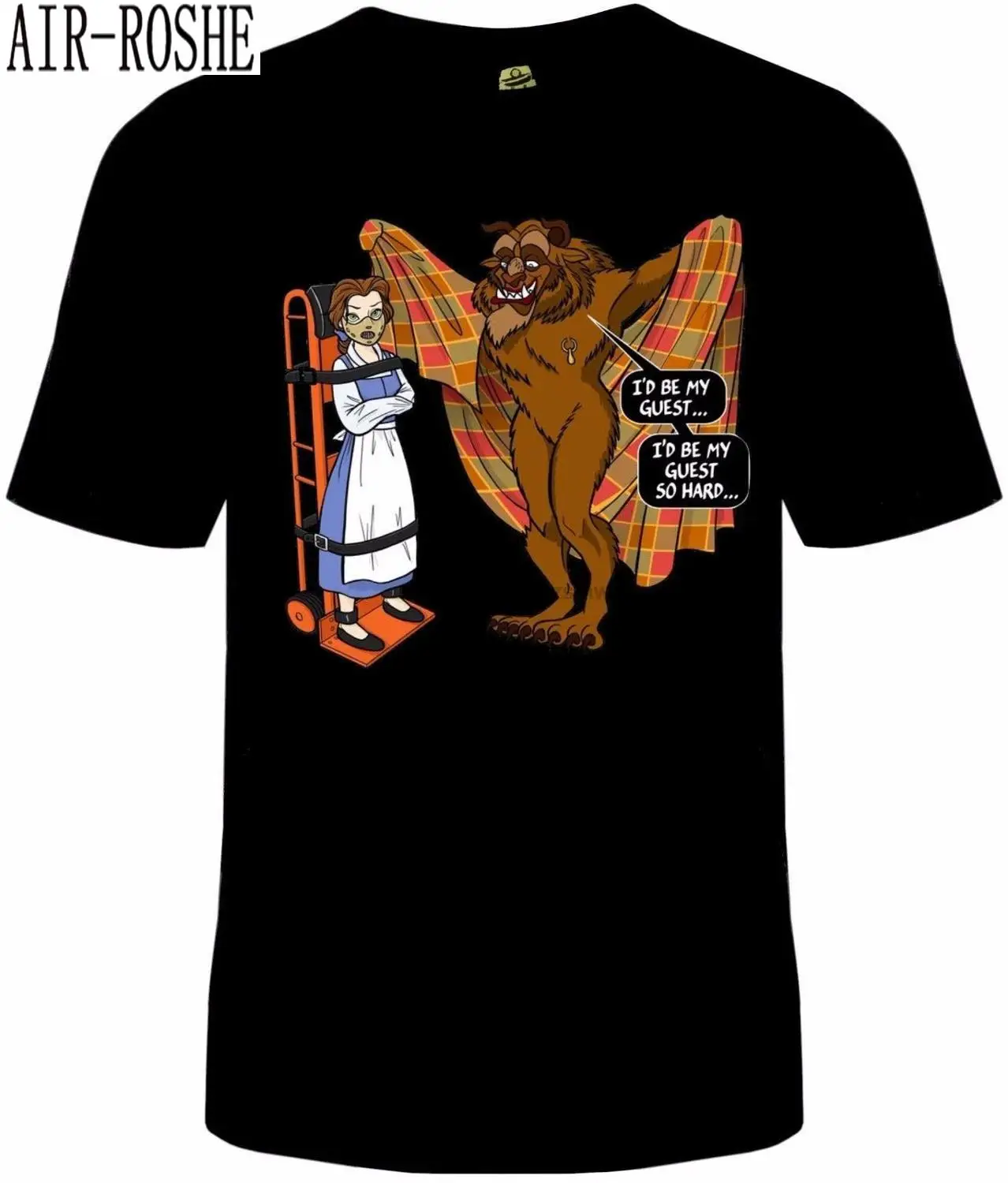 

Beauty and The Beast T-Shirt Unisex Silence Of The Lambs Hannibal Cotton New Mans Unique Cotton Short Sleeves O-Neck T Shirt
