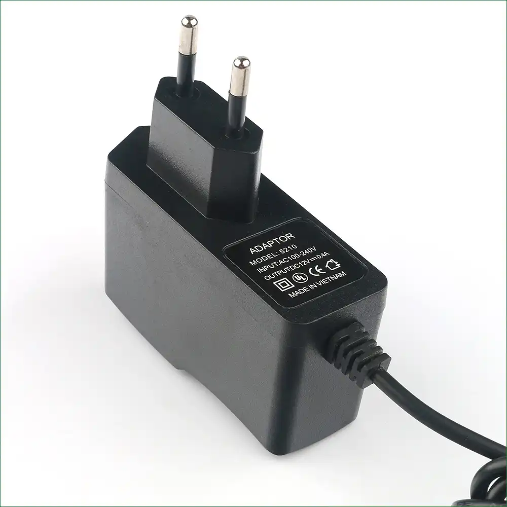 12V 0.4A 2 зубец ЕС настенная розетка переменного тока Мощность адаптер Зарядное