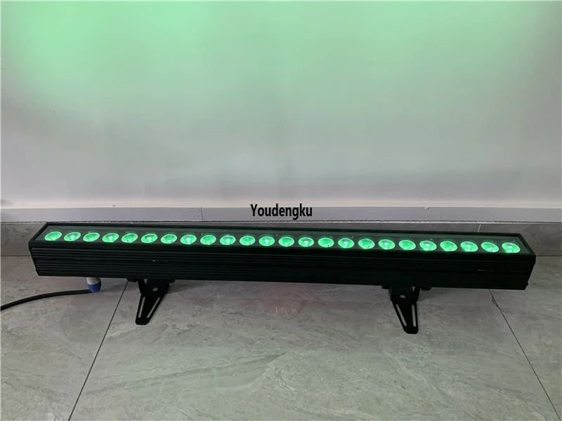4pcs Dmx 24x10w rgbw 4in1 indoor light led wall washer 1M LED Wall Wash Bar Linear Flood Light