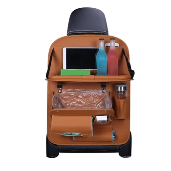 

Easy Install Travel Wear Resistant Storage Pockets Car Backseat Organizer Foldable Large Capacity Multifunction Odorless Hanging