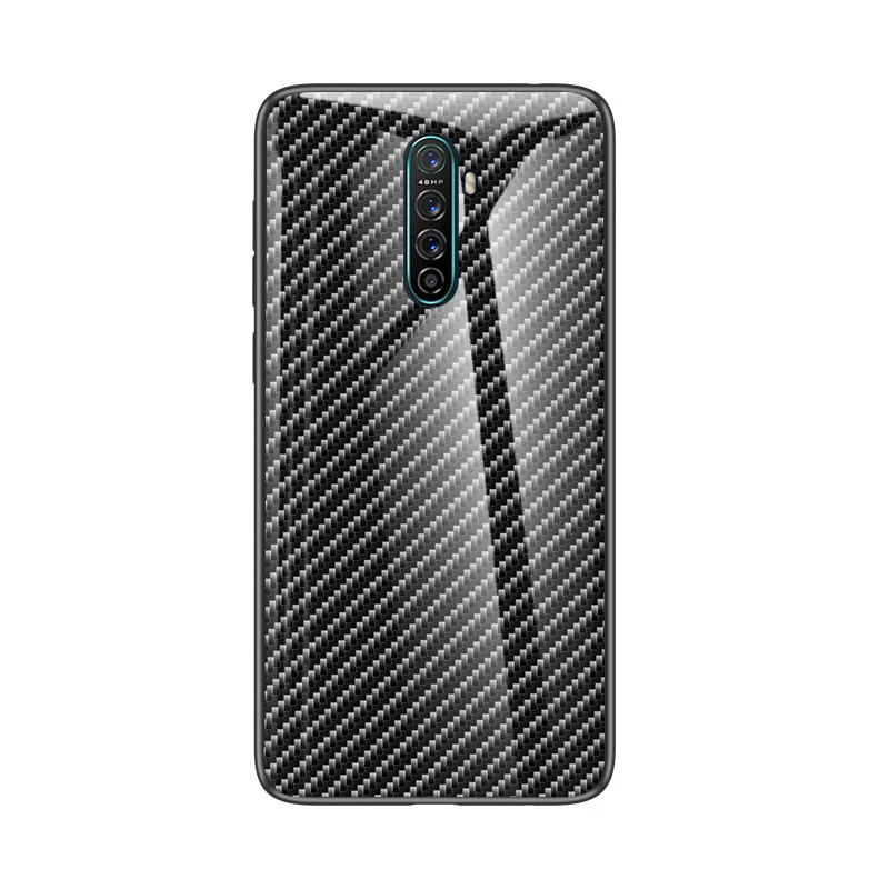 Чехол для телефона из закаленного стекла для Oppo Reno Ace realme x2 pro, чехол из ТПУ с градиентным стеклом, противоударный чехол