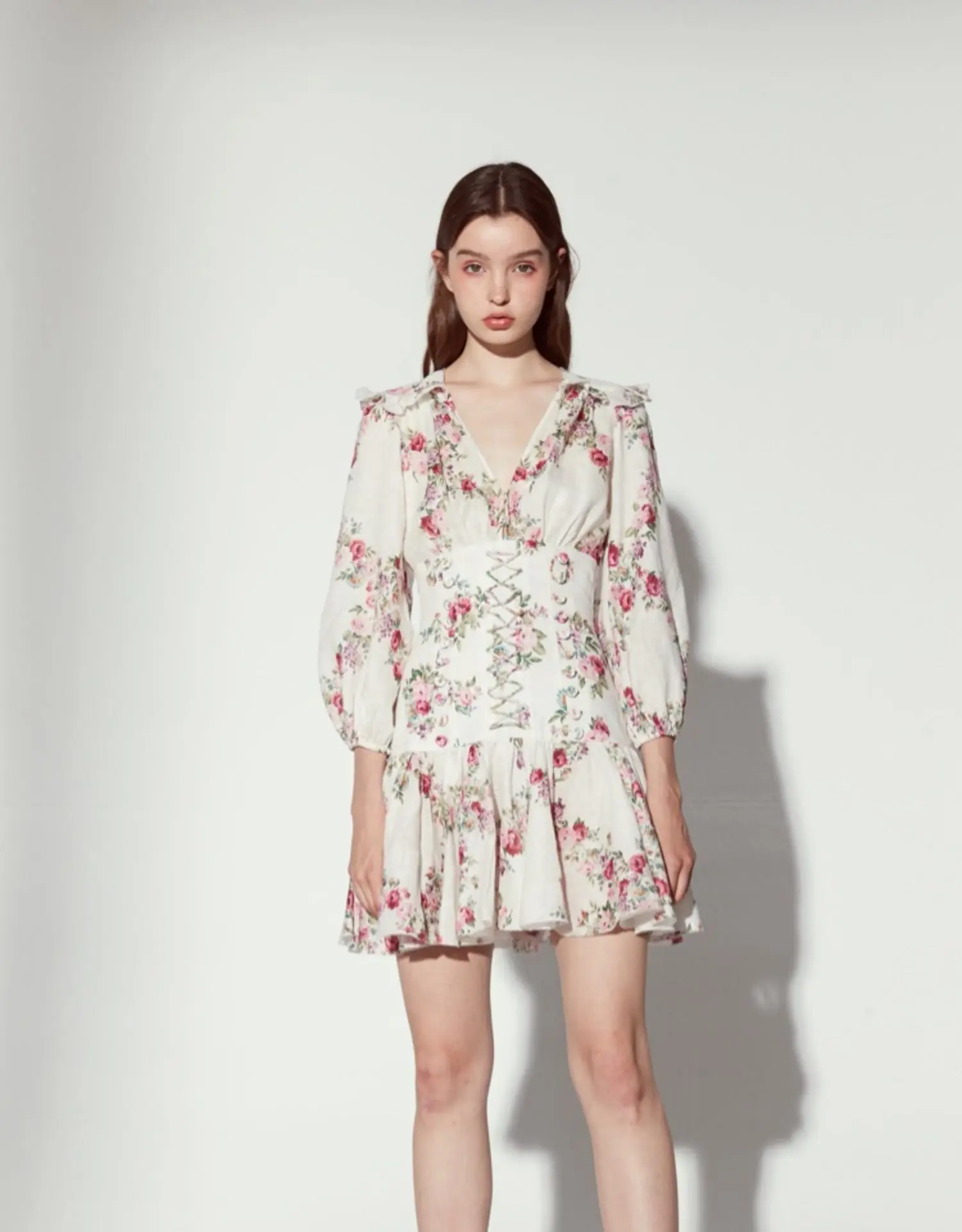 EASYSMALL Zimmer, женское платье, модное, стиль кантри, свежее, высокое качество, Vestidos, вечерние, с завышенной талией, бандажные, короткие платья