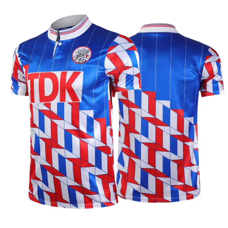1990 Retro Classic Jerseys T Shirt Tee High Quality Customize Ajax Away Bergkamp Van T Schip Winter Roy T Shirts Aliexpress