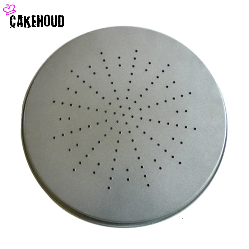 CAKEHOUD аксессуары для домашней кухни, инструмент для выпечки, перфорированная форма для пиццы из толстой углеродистой стали, антипригарная форма для печи Для Выпечки Пиццы, набор