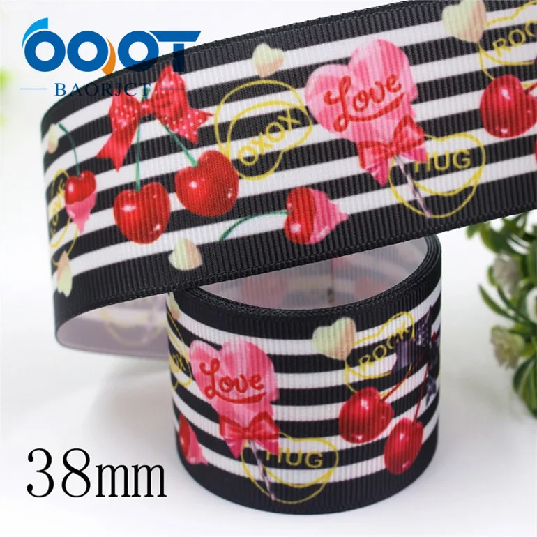 I-19920-2231 OOOT BAORJCT I-19920-2224, 25 мм, 38 мм 10 ярдов фрукты, торт, мультфильм печатных корсажные ленты, ленты ремесла, лук крышка DIY аксессуары - Цвет: I-19920-2231