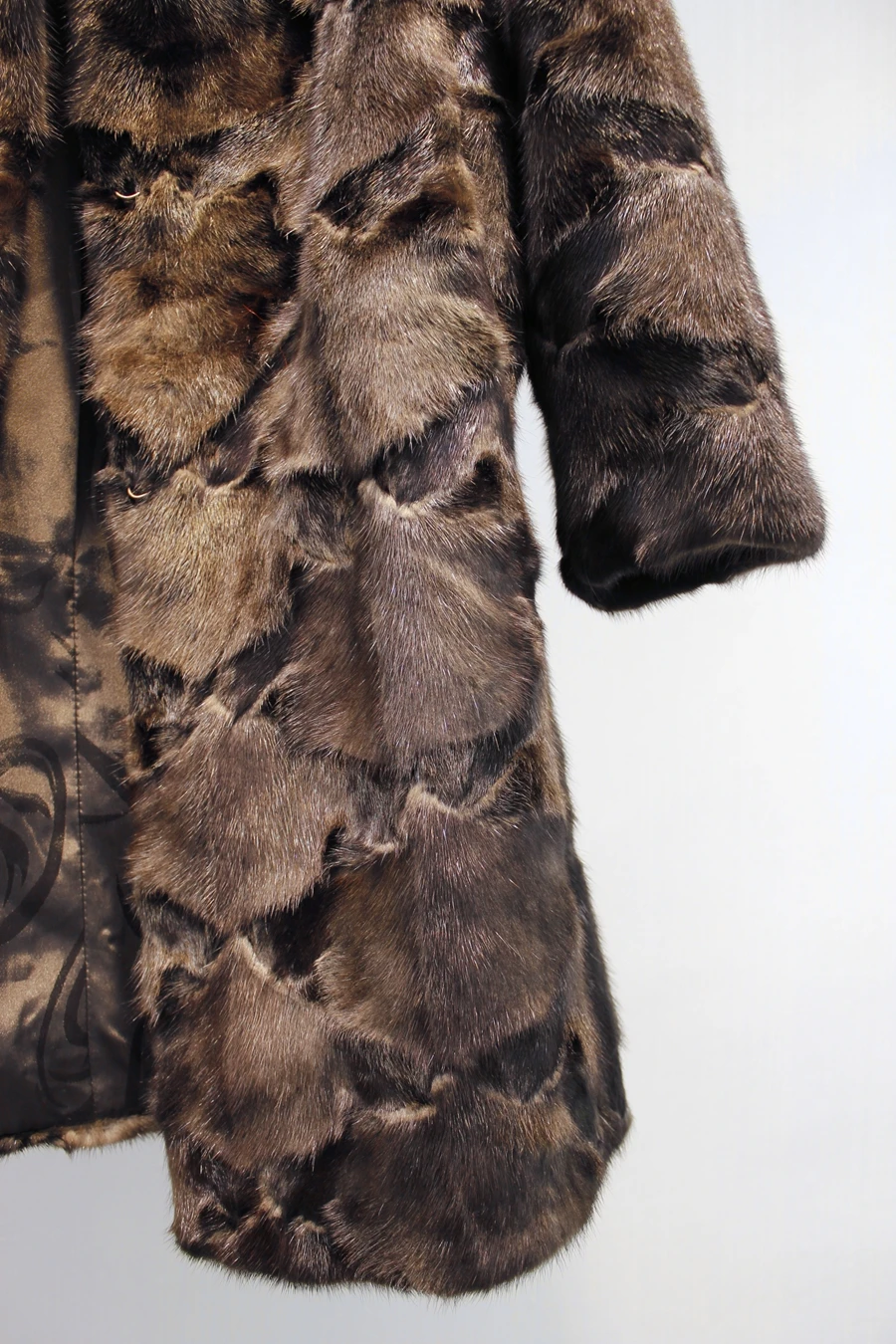Новинка, зимнее женское длинное пальто высокого качества из меха норки, модное Свободное пальто из натурального меха норки, Женское пальто из натурального меха