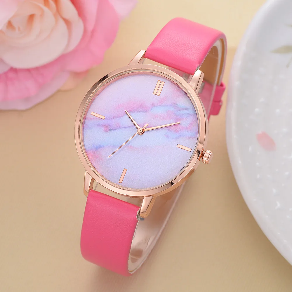 

New Fashion Simple Women Watches Ladies Casual Leather Watch Montre Femme Horloges Vrouwen Zegarek Damski Relojes Mujer#W