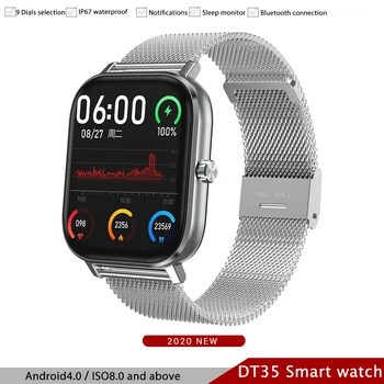 

DT35 Smart Watch Bluetooth Call IP67waterproof ECG Heart Rate Monitor Fitness Tracker Music Control Wristband Men Band PK P8 Pro