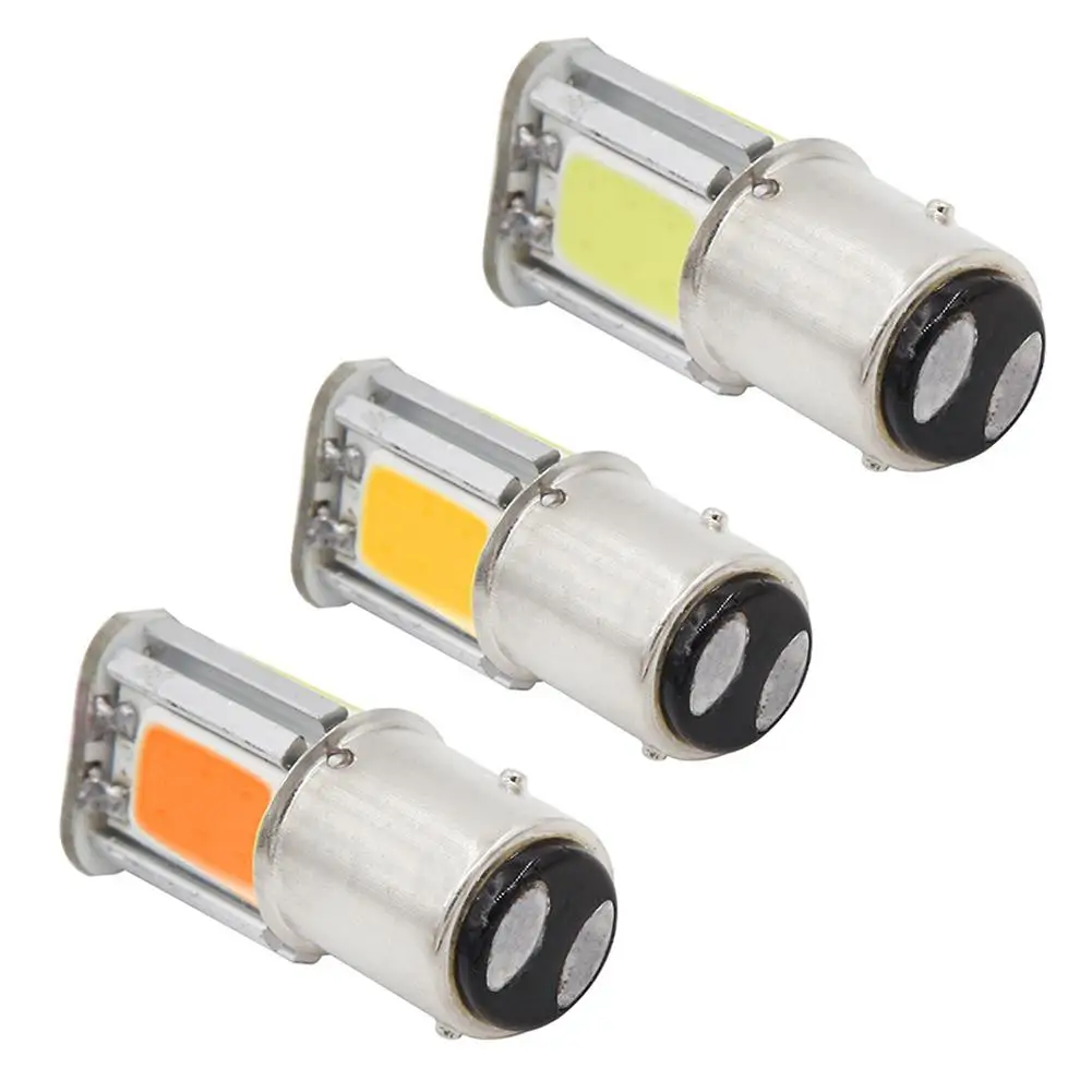 

4 COB LED Turn Light 360 Degrees White Car Tail Stop Brake Lamp Bulb Tool Lamp Warm Yellow Red 12V