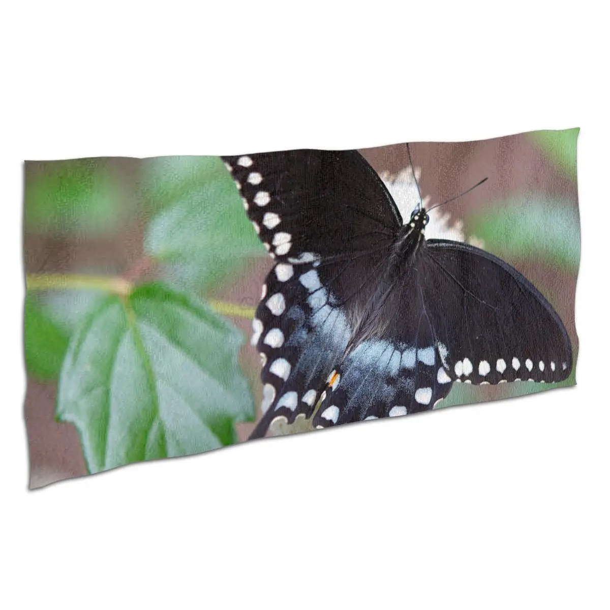 Schmetterling druck schnell trocknend mikrofaser bad handtuch spa bademantel waschen kleidung strand gym mode pad |